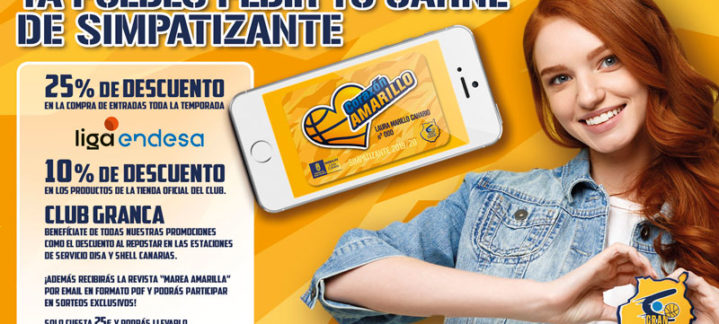 Corazón Amarillo - Simpatizante CB Gran Canaria