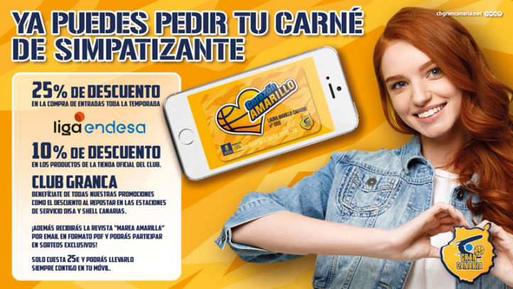 Corazón Amarillo - Simpatizante CB Gran Canaria