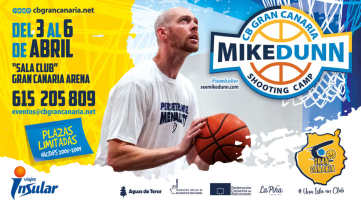 Shooting Camp 'Mike Dunn' del CB Gran Canaria del 3 al 6 de abril en el Gran Canaria Arena.