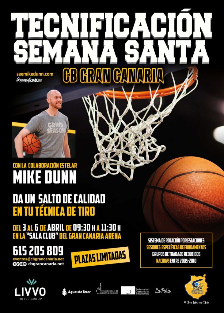 Clínic de Tecnificación de Semana Santa 2023 del Club Baloncesto Gran Canaria.