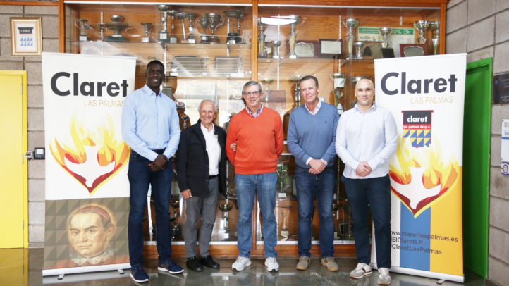 Visita del presidente Sitapha Savané y directivos al Colegio Claret en Las Palmas.