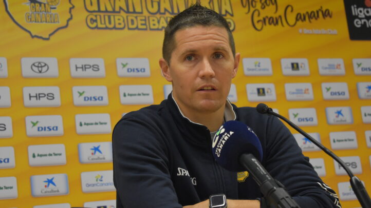 Jaka Lakovic, entrenador del Gran Canaria, en conferencia de prensa.