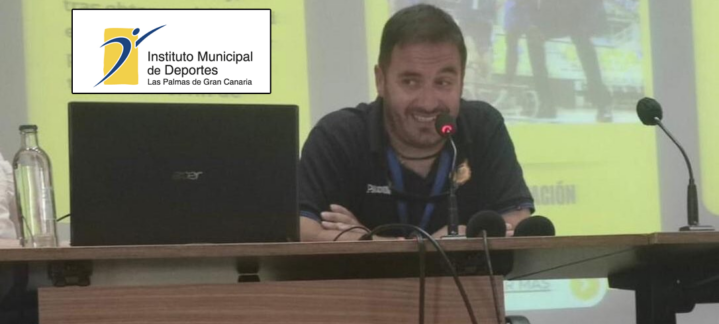 Cultura, Deporte'",Javi Choren hablando en una jornada sobre inclusión en educación y deporte.