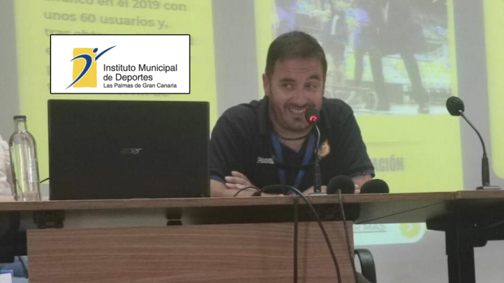 Cultura, Deporte'",Javi Choren hablando en una jornada sobre inclusión en educación y deporte.