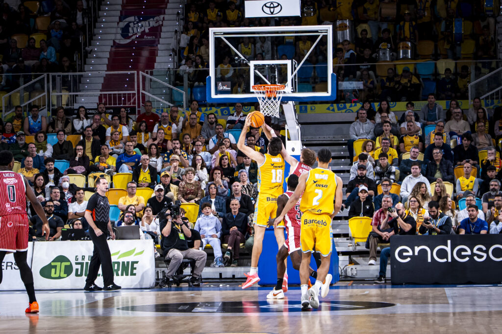 Imagen del partido ante UCAM Murcia.