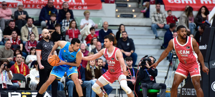Imagen de partido ante UCAM Murcia.