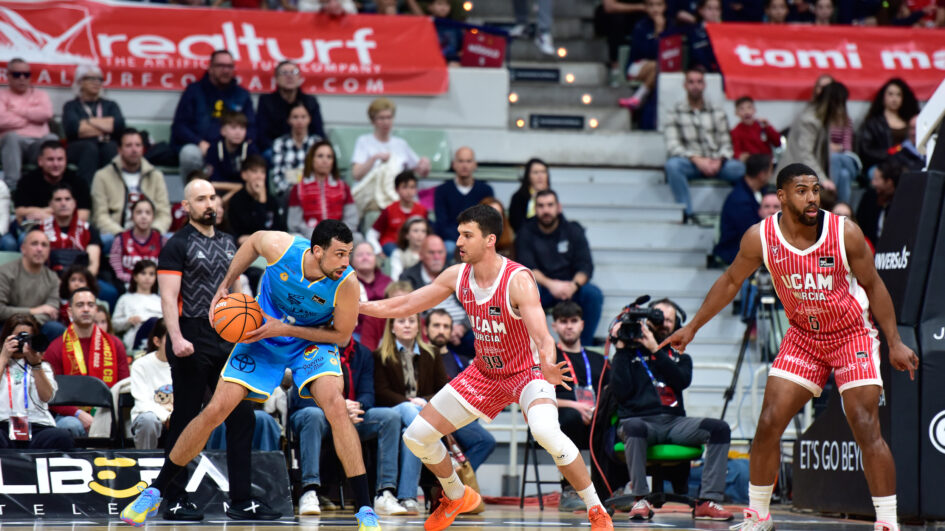 Imagen de partido ante UCAM Murcia.