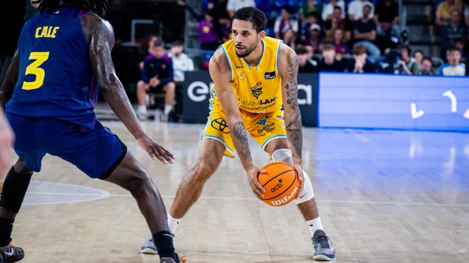 Kassius Robertson, en el partido contra el Barça.