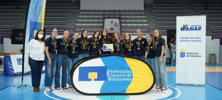 Precadete femenino, en el campeonato de Canarias.