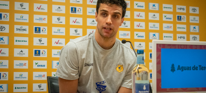 Carlos Alocén, en la previa del partido ante BAXI Manresa.