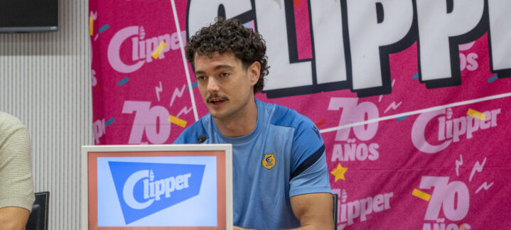 Juan Rubio, en su presentación en el Gran Canaria Arena.