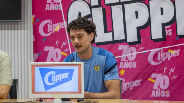 Juan Rubio, en su presentación en el Gran Canaria Arena.