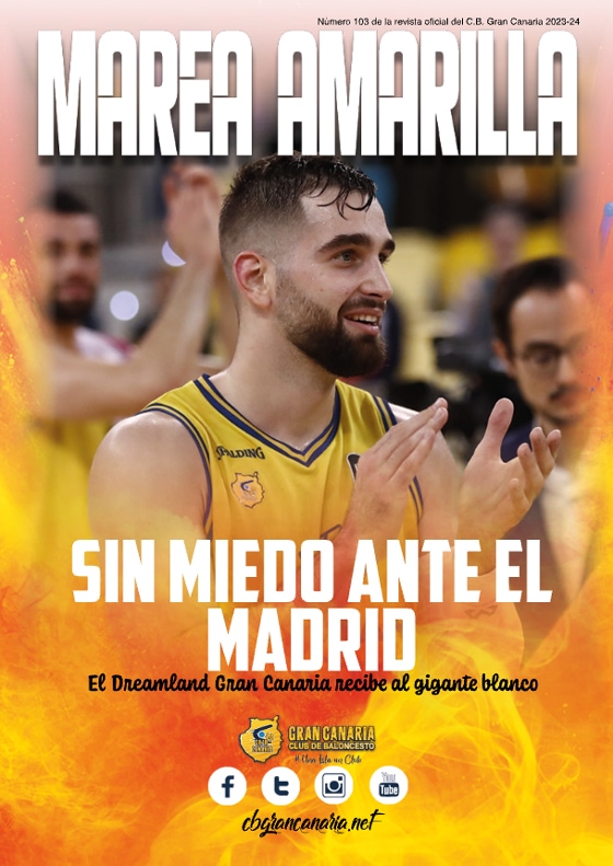 Revista Marea Amarilla - Número 103 - Temporada 2023-2024 - Club Baloncesto Gran Canaria